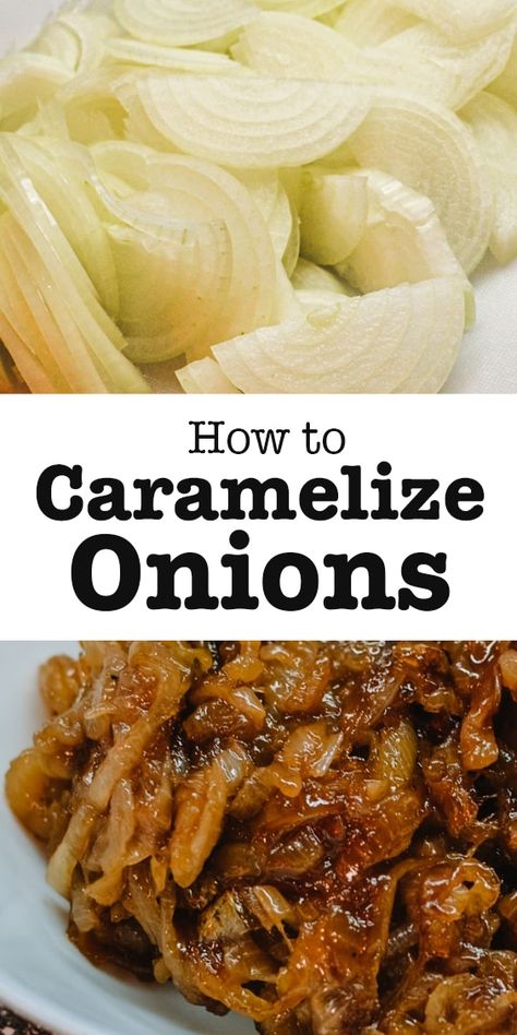 How To Carmalize Onions, Caramelized Onions Recipe, Carmelized Onions, Onion Burger, Onion Recipes, French Onion Soup, Veggie Dishes, Sweet Onion, Caramelized Onions