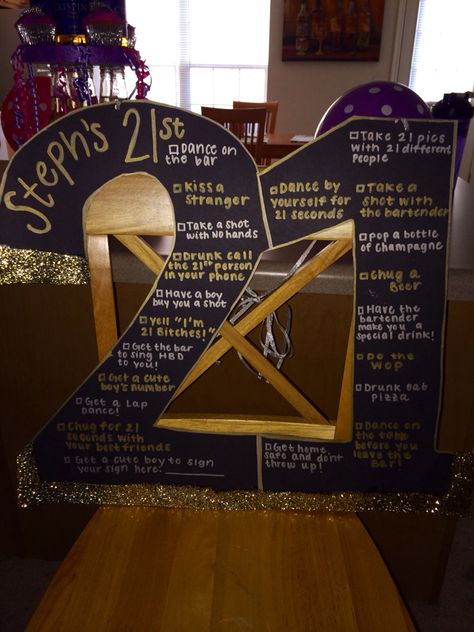 My perfect 21st birthday sign!                                                                                                                                                      More 21st Birthday Paddle, Cal Poly Slo, 21st Birthday Diy, 21st Birthday Checklist, 21st Birthday Sign, 21st Bday Ideas, My Bar, 20th Birthday Party, Cal Poly