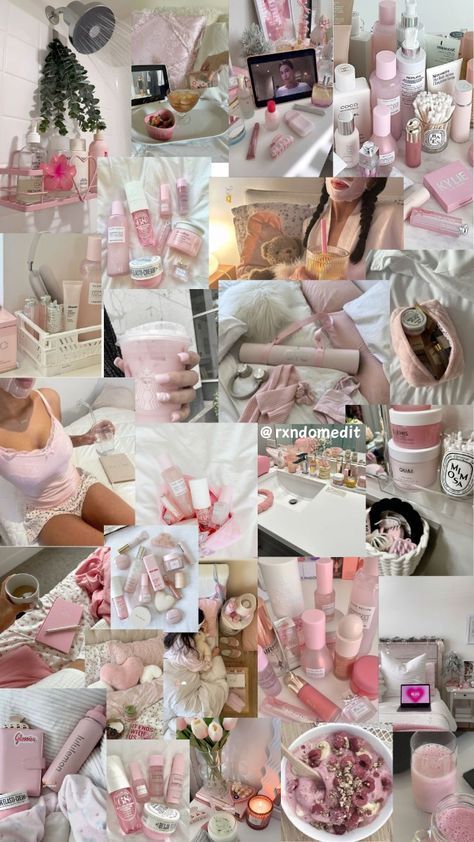 Skincare Wallpaper Aesthetic, Selfcare Wallpaper Aesthetic, Tracy Aesthetic, Pink Clean Girl Aesthetic, Selfcare Wallpaper, Skincare Wallpaper, Pink Selfcare, Board Motivation, Frozen Character