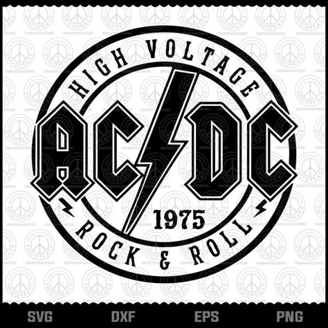 Acdc Svg Free, Shirt Svgs, Band Svg, Acdc Logo, Rock Band Logos, Sublimacion Ideas, Humor Quote, Projets Cricut, Band Rock