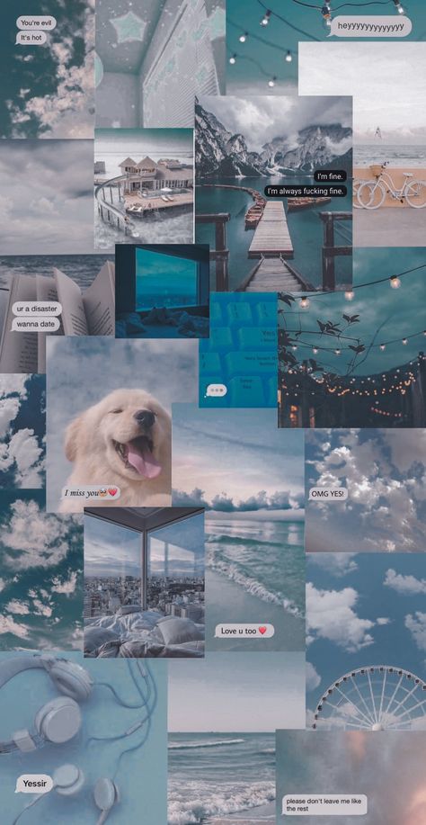 Blue Couds Aesthetic Wallpaper | Cute Dog Wallpaper | Aesthetic Wallpaper | Blue Dog Blue Aesthetic, Blue Dog Aesthetic, Dog Collage Wallpaper, Aesthetic Dog Wallpaper Iphone, Blue Dog Wallpaper, Blue Boys Wallpaper, Dog Wallpaper Aesthetic, Aesthetic Wallpaper Blue, Pastel Animals