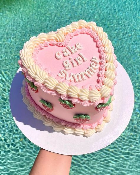 roz • custom cakes LA shared a post on Instagram: "I hereby declare summer 2022 cake girl summer! time to eat, make, and admire cake 🍰 spread the word . . . . . . #losangelesbaker #losangelesbakery #cutecake #pinkcake #wiltontips #colourmill #colourmillpow #colourmillmade #bespokecake #bespokecakes #cakesofinstagram". Follow their account to see 98 posts. Summer Birthday Cakes Girl, Girly Picnic, Cake Sayings, Cake Captions, Summer Birthday Cake, 2023 Vibes, Wilton Tips, Cake Quotes, Summer Cake