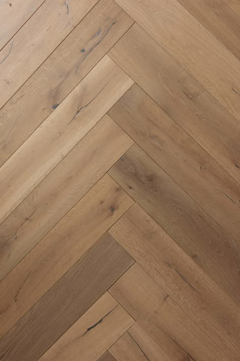 stic grade selection and we assure you that it will give a modern feel to your current or upcoming renovation with its classic Natural White Oak color and style combination. This distinctive wood floor is cured with layers of UV Oil to achieve certain finish specialties like leveling, protection Herringbone Flooring, Wood Floor Texture, Oak Engineered Hardwood, Herringbone Wood Floor, Herringbone Wood, Natural Wood Flooring, Floor Texture, Into The Wood, Herringbone Floor