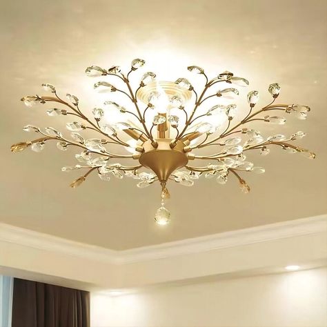 Flower Ceiling Light | NYRALONDON Flower Ceiling Light, Flower Ceiling, Foyer Hallway, Hallway Office, Outdoor Chandelier, Flower Chandelier, Vintage Ceiling Lights, Outdoors Inside, Crystal Ceiling Light