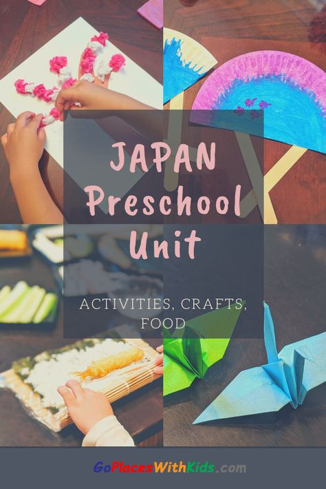 Japanese Activities For Preschool, Japanese Preschool Activities, Japanese Activities For Kids, Japan Crafts For Kids, Japan Activities For Kids, Japan Presentation, Around The World Crafts For Kids, Preschool Travel, Japan For Kids