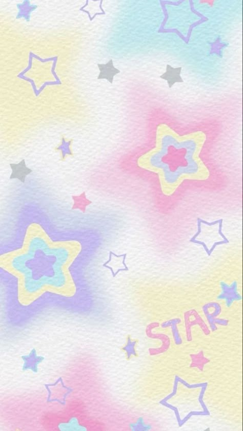 Rainbow Background Pastel, Arts And Crafts Background, Preppy Aesthetic Wallpaper Ipad, Soft Cute Aesthetic Wallpaper, Pastel Rainbow Wallpaper Aesthetic, Rainbow Star Wallpaper, Decora Wallpaper, Cute Drawing Background, Wallpaper Iphone Rainbow