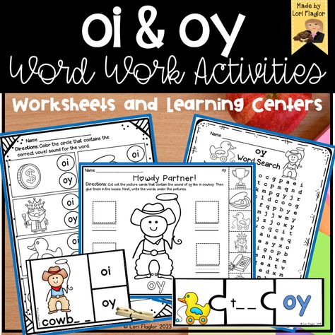 Oi Oy, Ea Words, Spell Words, Addition And Subtraction Worksheets, Alphabet Kindergarten, 2nd Grade Math Worksheets, 1st Grade Math Worksheets, Learn To Spell, Language Arts Elementary