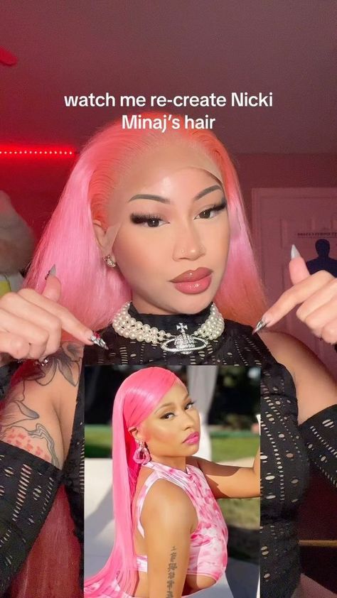 𝐀𝐌𝐓𝐂👹 on Reels | Nicki Minaj · Barbie World (with Aqua) [From Barbie The Album] [Extended] Nicki Minaj Starship, Nicki Minaj Pink Hair, Nicki Minaj Hair, Nicki Minaj Makeup, Nicki Minaj Wig, Nicki Minaj Hairstyles, Nicki Minaj Barbie, Split Dyed Hair, Barbie World