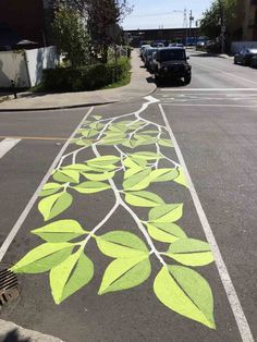 Crosswalk Design Ideas, Crosswalk Art, Parking Day, Map Of Canada, Streetscape Design, Pavement Art, Wayfinding Signage Design, Floor Murals, Sidewalk Art