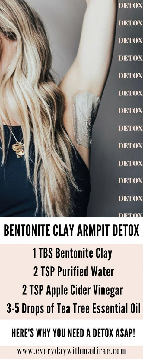 Bentonite Clay Mask, Diy Deodorant, All Natural Deodorant, Diy Recipe, Mask Diy, Bentonite Clay, Clay Mask, Natural Beauty Tips, Natural Deodorant