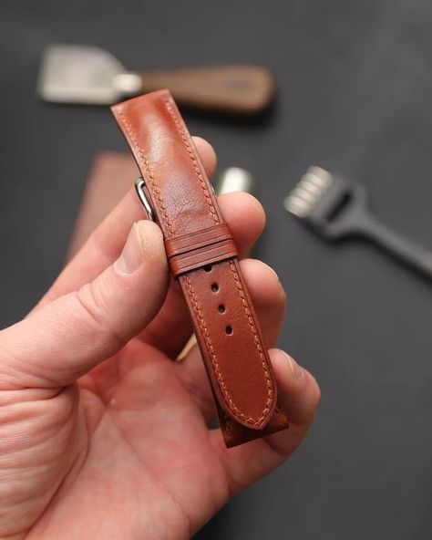 Look at this strap on a classic watch from a young calf🐄 Worldwide shipping 🌎 #apleathergoods #handmade #handmadeinUkraine #leather #watchstrap #watch #strap #apple #applewatch #vegetalleather Classic Watches, Watch Strap, Apple Watch, Look At, Leather