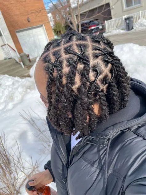 3 Strand Twists: How to Style this Gorgeous Look Two Strand Twist Thick Locs, 3strand Twist Locs, Two Strand Twist Men Locs, Three Strand Twist Locs, 3 Strand Twist Dreads, Two Strand Twist Dreads, Loc Two Strand Twist Styles, Two Strand Twist Locs, Curly Hair Bun Styles