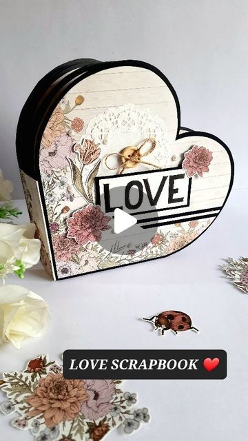 Gayathri Dasari on Instagram: "DIY LOVE | HEART SCRAPBOOK 🖤🤎 TUTORIAL uploaded on my YouTube channel. Link in bio ❤️ Paperpack used Botanical garden from @itsybitsycraftstore Use our coupon code HCI5 for additional discount on itsybitsy website and stores. #scrapbook #scrapbooking #scrapbookideas #diygifts #handmadegifts #valentinesgift #giftideas #heartscrapbook #giftsforher #giftsforher #youtube #tutorials #handmades" Handmade Photo Albums Diy, Heart Scrapbook, Personalised Scrapbook, Handmade Photo Albums, Heart Type, Book Binding Diy, Love Scrapbook, How To Make Scrapbook, Mini Album Tutorial