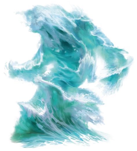 Water Elemental, Dnd Creatures, D D Monsters, Water Powers, Dnd Monsters, Water Element, Wow Art, Elements Of Art, Aquaman