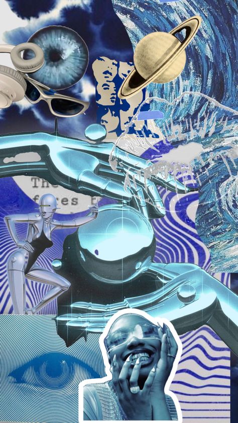 #blue #imblue #shuffle #futuristic #space #arsthetic Dark Blue Futuristic Aesthetic, Clean Futuristic Aesthetic, Futuristic Aesthetic Technology, Blue Futuristic Aesthetic, Futuristic Technology Aesthetic, Space Fashion Futuristic, Futuristic Moodboard, Futuristic Collage, Yearbook Covers Themes