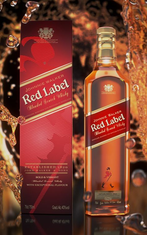 Johnnie Walker Red Label, Lon Bia, Whisky Club, Beer Bottle Design, Love Message For Boyfriend, Vodka Wine, Promo Flyer, Education Poster Design, Blended Scotch Whisky