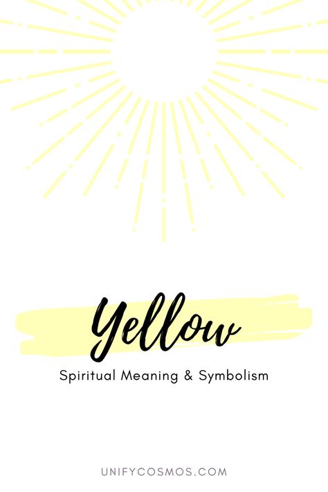 Here's everything you need to know about the Spiritual Meaning of Color Yellow. What does it represent and symbolize?  $yellow #spiritualmeaning #spirituality #colormeaning Yellow Spiritual Meaning, Color Yellow Meaning, You Are My Yellow Meaning, Yellow Symbolism, Yellow Color Meaning, Meaning Of Yellow, Yellow Meaning, Lotus Flower Meaning, Energizing Colors