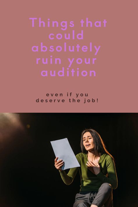 There is no secret on how to have the perfect audition, even though I wish there were. How easier would it be if there was a how-to get an acting job step-by-step tutorial that we could follow and never hear another no. Acting tips are all over the internet, how to be a better actor/actress/performer, but knowing how to have a good audition is important too. Most importantly, we need to know what makes a bad audition bad, which is what this post will tell you What To Wear To An Audition Actor, Acting Audition Outfit, How To Be A Better Actress, Musical Audition Outfit, How To Be A Good Actor, Musical Theatre Audition Outfit, Tips For Actors, Theatre Tips, What To Wear To An Audition