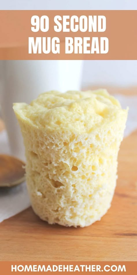 Keto Bread Almond Flour, Low Carb Bread Substitute, Mug Bread, Keto Mug Bread, Microwave Bread, 90 Second Bread, Low Carb Cupcakes, Keto Friendly Bread, 90 Second Keto Bread