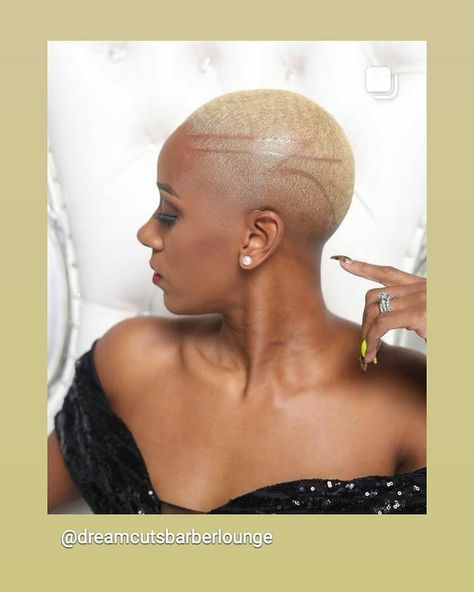 Women With Bald Fades, Fades For Women Hairstyles, Fades For Women Hairstyles Black, Fades For Women, Short Ginger Hair Black Women, Low Hairstyles, Bald Baddie, Bald Hairstyles For Women, Fade Haircut Women