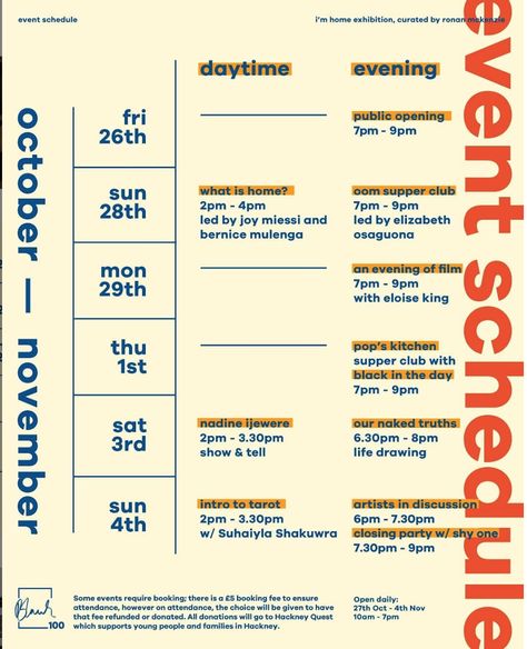 Monthly Event Calendar Design, Event Program Design Layout, Schedule Graphic Design, Event Calendar Design, Schedule Design Layout, Graphic Design Schedule, Events Calendar Design, Notion Study, Event Schedule Design