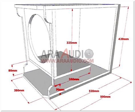 12 Subwoofer Box, 12 Inch Subwoofer Box, Custom Subwoofer Box, Diy Subwoofer, 12 Inch Subwoofer, Ported Box, Box Speaker, Woofer Speaker, Loudspeaker Enclosure