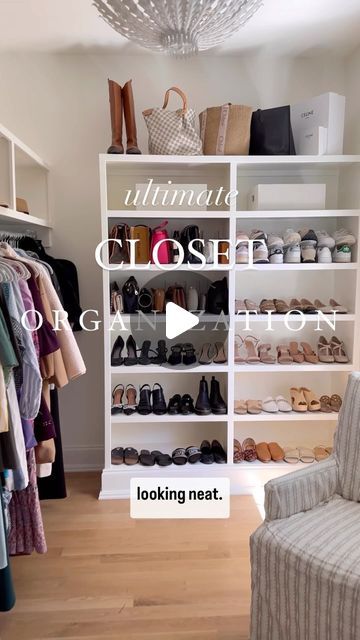 Christina Serrano on Instagram: "✨Ultimate Closet Organizing✨ Comment CLEAN CLOSET and I will send you all the links to what I use seen here!

 👉🏽If you prefer not to comment for links, head to my Instagram profile and tap “Shop My Reels”

👉🏽Valet rod, deep drawer dividers for clothing, velvet hangers, tote bag hangers, hat hooks, jewelry storage, purse organizers etc!" Purse Storage Ideas Closet, Closet Purse Storage, Organizing Purses In Closet, Bag Hangers, Clean Closet, Purse Storage, Hat Organization, Velvet Hangers, Bag Hanger