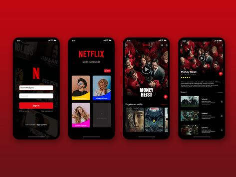 Movie App Ui Design, Netflix Redesign, Netflix Template, Netflix Design, Netflix Sign In, Netflix Phone, Netflix App, Ui Ux App, Desain Ui