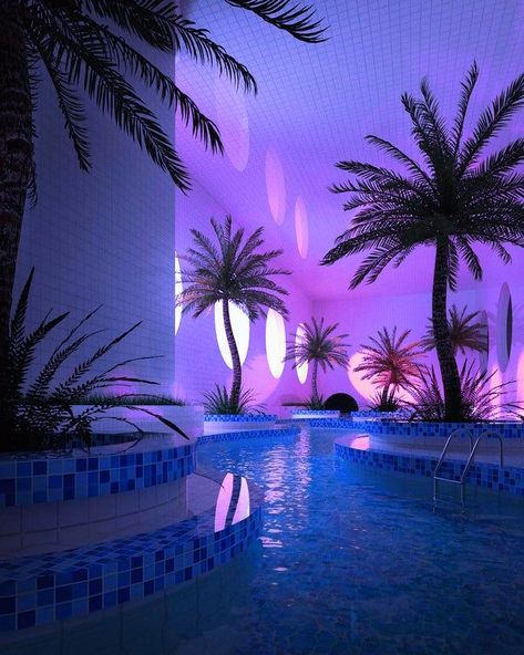 Pike Aesthetic, Aesthetic Pools, Club Background, Dreamscape Architecture, Dreamcore Aesthetic, Dream Wave, Dream Bedroom Inspiration, Coconut Dream, Pink Baths