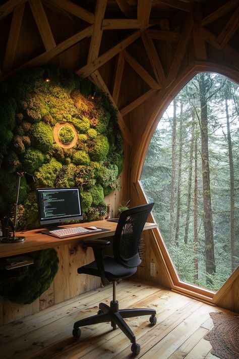 Biophilic Yurt Workspace. Mossy living wall, bamboo desk, view of coniferous forest.

Escape the ho-hum of city living with our 52 tips for creating your dream yurt studio, nature-inspired and replete with tranquil charms. Yurts can offer much more than a mere change of scenery; they can be your haven of inspired creativity, your perfect work-from-home scenario, or even your stress-free sanctuary…

Read more: https://tastyinteriors.com/generated-post-52-nature-inspired-yurt-studio-tips/ Yurt Studio, Tiny House Porch, Dream Scenario, Bamboo Desk, Coniferous Forest, Theme Nature, House With Porch, Living Wall, Design Guide