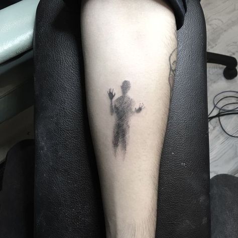 Men’s Abstract Tattoo, Shadow Person Tattoo, Shadow Man Tattoo, Shilloute Tattoos, Man Silhouette Tattoo, Ominous Tattoos, Shadow Figure Tattoo, Schizo Tattoos, Blurry Tattoo Design