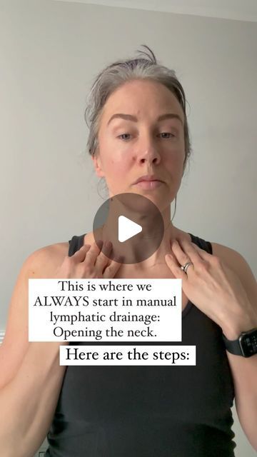 Kristin LMT,CDT,BCTM-All things Massage/Bodywork/Lymph/Self Care on Instagram: "The most important area for lymphatic drainage: your neck!   When practicing proper lymph drainage you will ALWAYS start here. Think of it like your bathtub, you can’t drain the tub without clearing the pipe first (your neck and terminus being the main pipe).   Basic neck routine:  ⭐️Top of the neck- starting at the lateral side of your neck, hand right under your ear. ‘Pump’ here 5 times. Your push is back and down. Remember you push in one direction and follow the skin back to its original position (you can think of it like a half moon stoke or a circle with a push phase and a zero phase).   ⭐️Middle of the neck- same thing as the top of the neck position (just in a middle position).   ⭐️Terminus- draw your p How To Drain Lymph Nodes In Neck, Drain Lymph Nodes In Neck, Lymph Drainage, Lymph Nodes, Think Of Me, Draw Your, Half Moon, Drain, Self Care