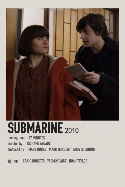 alternative / minimalist polaroid film poster made by me Polaroid Film Poster, Submarine Poster, Submarine 2010, Dope Movie, Submarine Movie, Richard Ayoade, Film Recommendations, New Movies To Watch, Indie Films