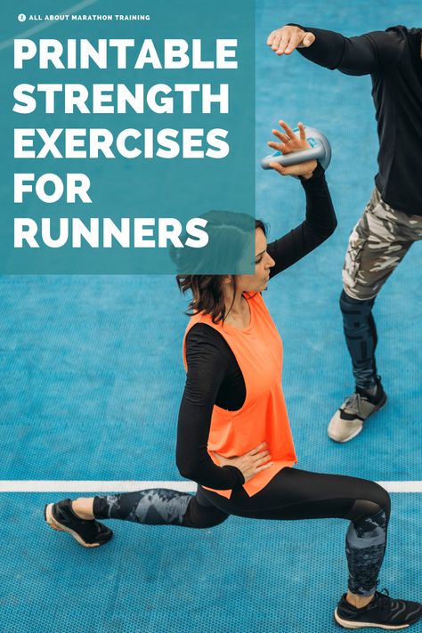 Strength Workouts For Runners, Runner Workout Plan, Strength Training For Runners Plan, Runners Strength Training Workouts, Runner Strength Workout, Strength Training For Runners Gym, 20 Minute Strength Workout, Marathon Strength Training Plan, Strength Workout For Runners