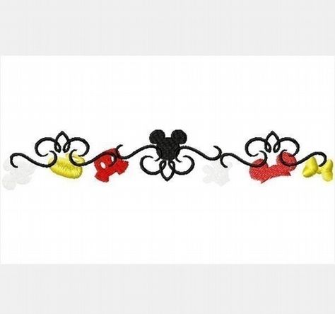 could be used as a border....motifs are separate from each other Mickey Tattoo, Border Motifs, Mickey Mouse Tattoo, Disney Applique, Tattoo Foot, Mouse Tattoos, Disney Scrapbook Pages, Disney Embroidery, Disney Tattoo