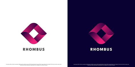 Modern gradient rhombus logo design illustration. Simple creative abstract flat silhouette dark purple gradient rhombus shape. Suitable for corporate web app icon brand mark identity template. Modern Gradient, Logo Design Illustration, Illustration Simple, Brand Mark, Rhombus Shape, Purple Gradient, Vector Photo, Web App, Dark Purple