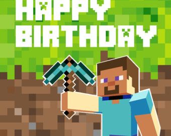 Minecraft Happy Birthday Minecraft Happy Birthday, Minecraft Arch, Minecraft Birthday Card, Minecraft Images, Minecraft Drawings, Birthday Party Background, Happy Birthday Friend, Birthday Wishes For Friend, Minecraft Birthday Party