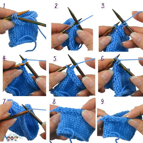 I Cord Bind Off In The Round, Knitting Icord Bind Off, I Cord Bind Off, I Cord Bind Off Knitting, Crochet I Cord, Bind Off Knitting, Knit Techniques, Garter Stitch Knitting, Knitting Hacks