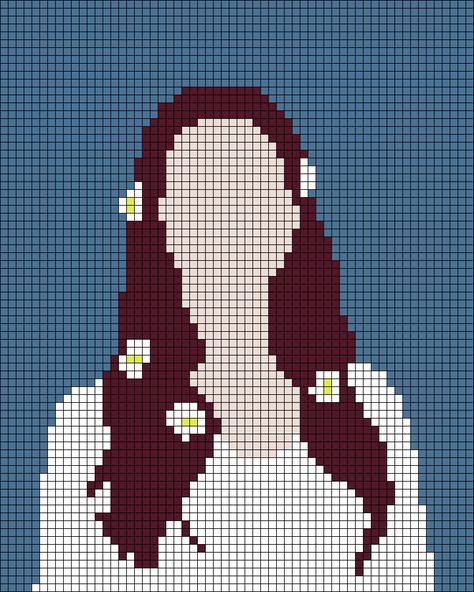 Alpha Patterns Phoebe Bridgers, Lana Del Rey Pixel Grid, Lana Del Rey Perler Beads, Lana Del Rey Cross Stitch, Lana Del Rey Grid Pattern, Alpha Patterns Words, Lana Del Rey Alpha Pattern, Album Cover Alpha Pattern, Alpha Grids Crochet