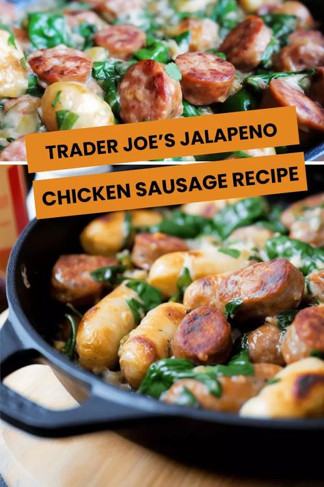 Trader Joe’s Chicken Jalapeno Sausage Recipe – Hungarian Chef Trader Joe Chicken Sausage, Trader Joes Spicy Jalapeno Chicken Sausage Recipes, Trader Joes Chicken Sausage Recipe, Jalapeno Chicken Sausage Recipes, Trader Joe’s Chicken Sausage, Recipes Using Cooked Chicken, Chicken Jalapeno, Chicken Sausage Recipes, Chicken Sausages