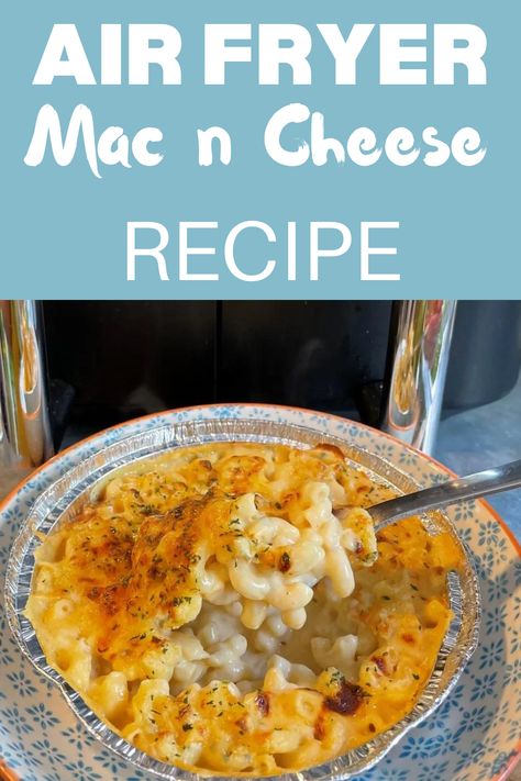 Need a comforting meal that the whole family will love? Our Air Fryer Mac and Cheese is the answer! Made from scratch, this cheesy pasta is full of goodness and tastes absolutely delicious. Enjoy the convenience of cooking it in an air fryer for a stress-free dinner option. Try it today! Air Fryer Baked Mac And Cheese, Air Fryer Mac And Cheese Recipes, Air Fry Mac And Cheese, Mac N Cheese Air Fryer, Mac And Cheese Air Fryer Recipes, Mac And Cheese In Air Fryer, Mac And Cheese Recipe Air Fryer, Air Fryer Macaroni And Cheese, Pasta Air Fryer Recipes