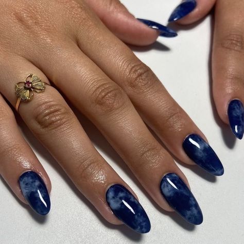 Navy Nails Design, Navy Blue Nail Designs, Light Blue Nail, Snake Skin Nails, Light Blue Nail Designs, Teal Nail Designs, Pastel Nail Art, Cozy Colors, Dark Blue Nails