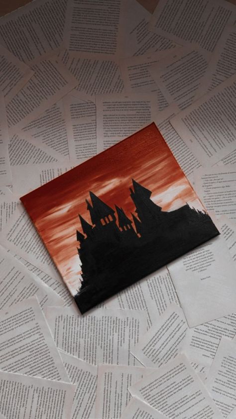 #arte #instagood #digitalart #realisticdrawing #instaartist Small Harry Potter Painting, Simple Harry Potter Painting, Harry Potter Inspired Paintings, Harry Potter Painting Ideas On Canvas Easy, Harry Potter Easy Painting, Harry Potter Art Painting Canvases, Hogwarts Painting Easy, Easy Harry Potter Painting, Harry Potter Painting Ideas On Canvas