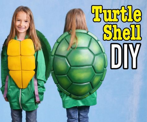 DIY Turtle Shell From a Foam Mat!: When a friend of a friend asked if I could make a turtle shell pattern for their child, I knew it was going to be a lot of fun. It's a simple but impactful costume piece that can be used for a number of different cosplay characters. You've of course… Diy Turtle Shell, Turtle Shell Pattern, Diy Turtle, Sea Turtle Shell, Mad Hatter Top Hat, Turtle Costumes, Shells Diy, White Paint Pen, Diy Costumes Kids