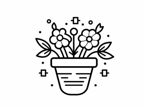 Flowers In A Vase Coloring Pages: Top 45 Free Printable Designs