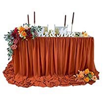 Check this out on Amazon Decoration Wedding Table, Tutu Table, Tulle Table Skirt, Party Cake Table, Tulle Table, Burnt Orange Weddings, Tafel Decor, Cake Table Decorations, Wedding Tablecloths