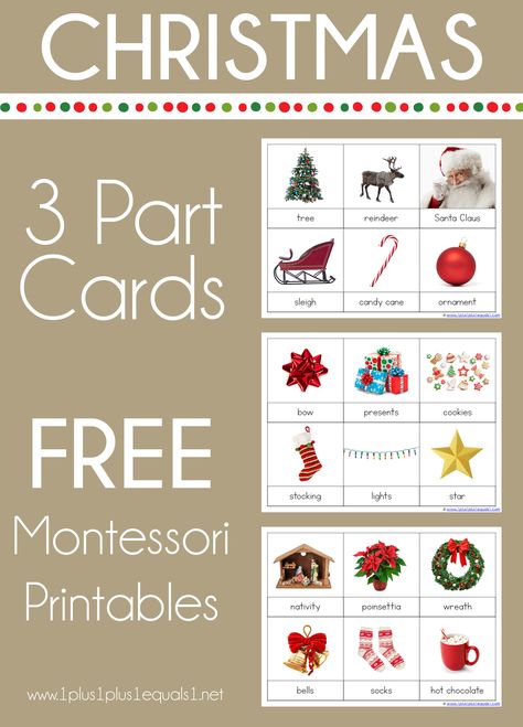 Montessori Lesson Plans Template, Montessori Lesson Plan, Montessori Lesson Plans, Christmas Printable Activities, Christmas Activities For Toddlers, Christmas Learning, Preschool Christmas Activities, Montessori Printables, Montessori Lessons