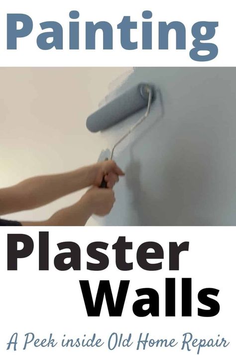 How To Fix Plaster Walls Old Houses, Painting A Bedroom, Repairing Plaster Walls, Painting Plaster Walls, How To Make Plaster, Painting Walls Tips, Plaster Repair, Plaster Paint, House Restoration