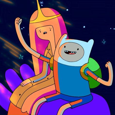 Princess Bubblegum And Finn, Finn And Princess Bubblegum, Finn Adventure Time, Adventure Time Princesses, Princess Bubblegum, Adventure Time Art, Learn Art, Cartoon Icons, Couple Halloween