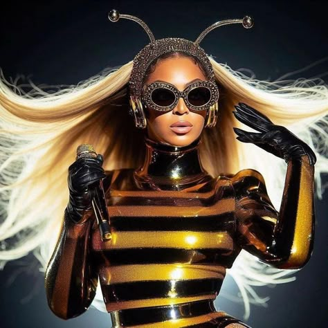 Celebrity 2000s, Apple Playlist, Beyoncé Outfits, Beyoncé Carter, Beyonce Coachella, Beyonce Photos, Alien Superstar, Black Art Ideas, Queen Bee Beyonce